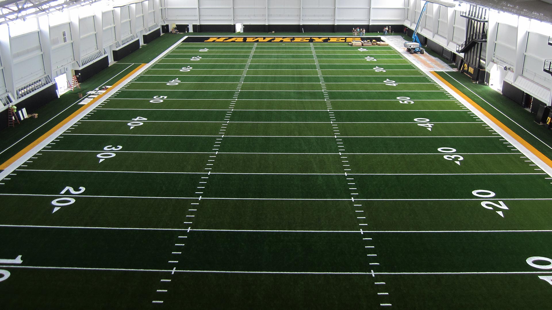 Hometown Plumbing and Heating Quad Cities Iowa Projects University of Iowa Football Indoor Practice Facility field