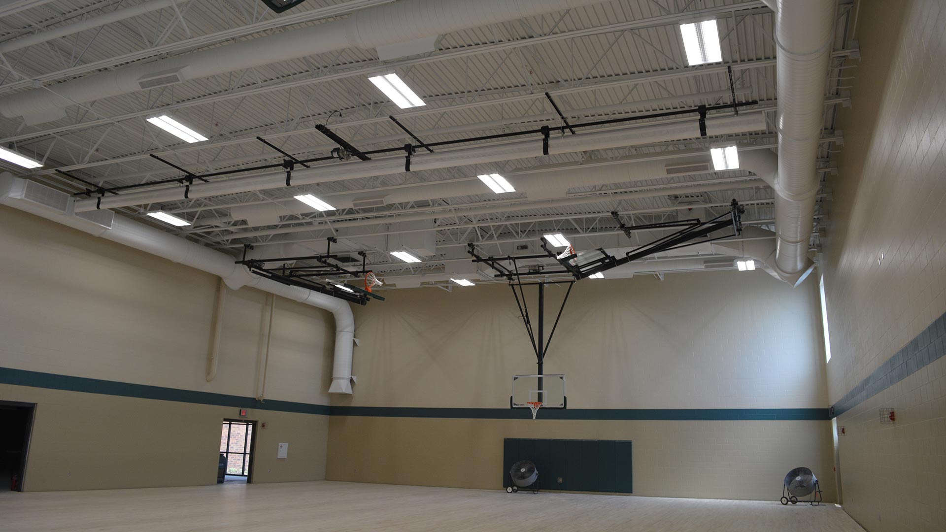 Hometown Plumbing and Heating Quad Cities Iowa Projects Wood Intermediate School gym