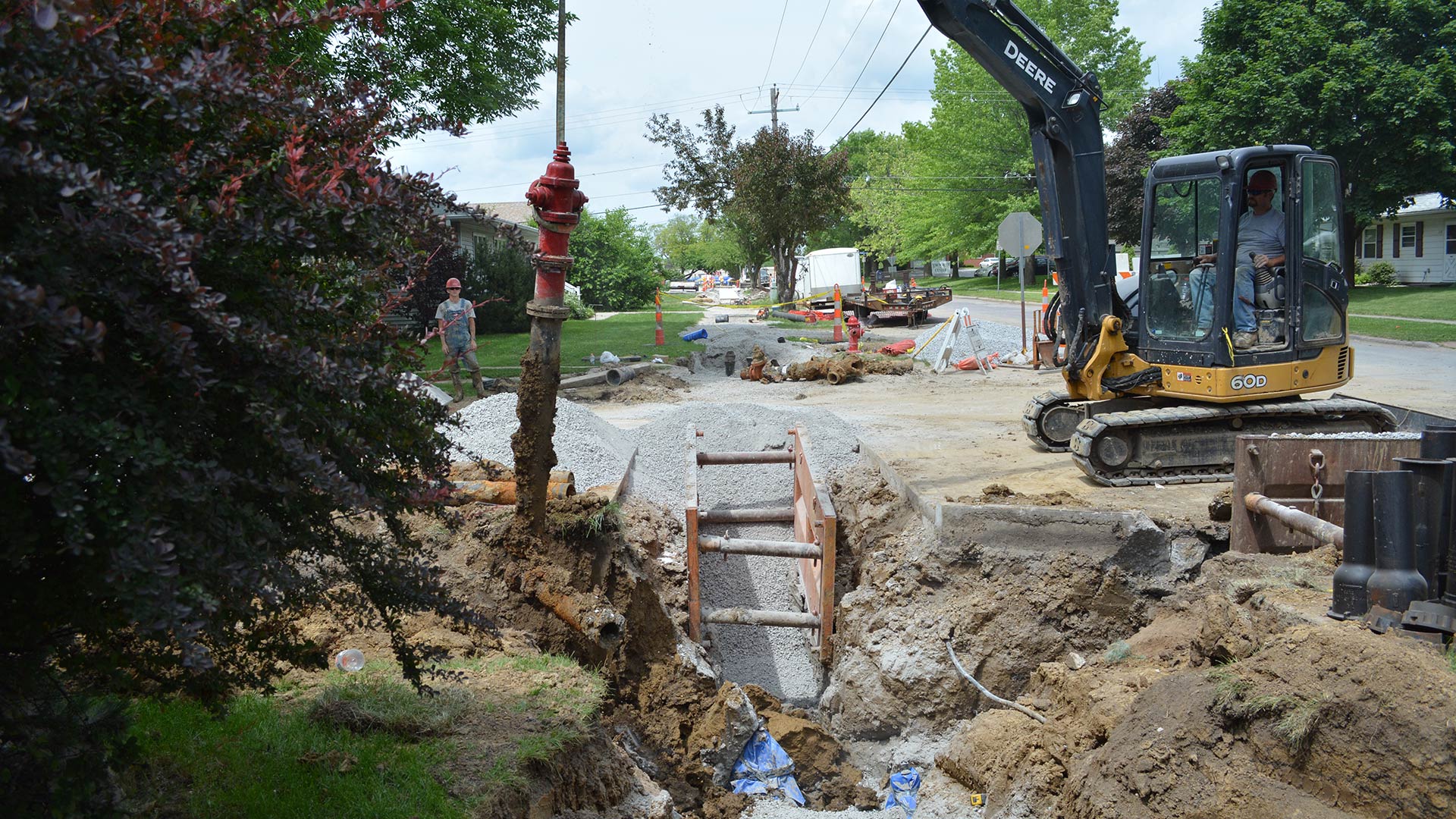 Hometown Plumbing and Heating Quad Cities Iowa Projects Underground Utilities Wade Street